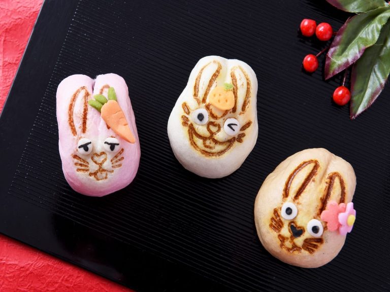 Nibble on these cute Japanese rabbit manjū cakes for 2023!