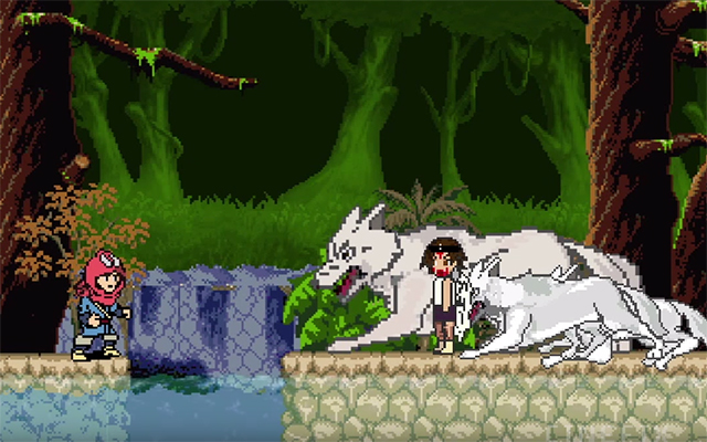 [VIDEO] See What Happens When Princess Mononoke Goes 8-Bit… A Retro Spin On A Classic Film