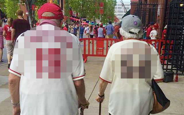 They May Cheer For Different Baseball Teams, But This Elderly Couple Will Wow You With Their Display Of Love.