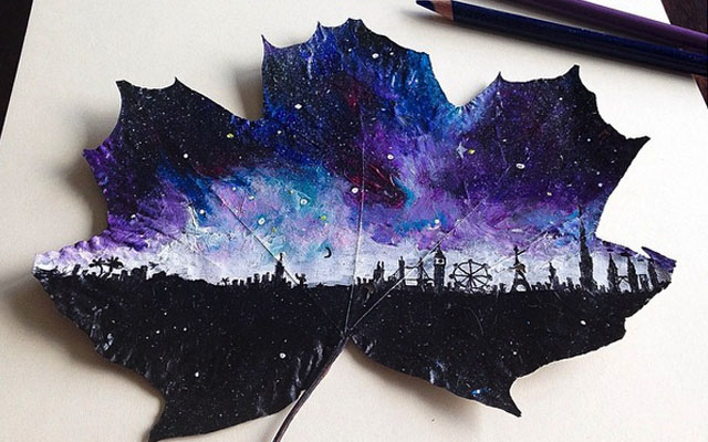 These Ethereal Works Of Art Captures Life On Lifeless Leaves
