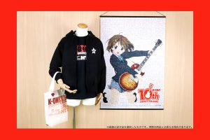 Celebrate 10 Years of K-On! with Yui Tapestry & HTT Set Including Tee, Hoodie, Tote, Keychains