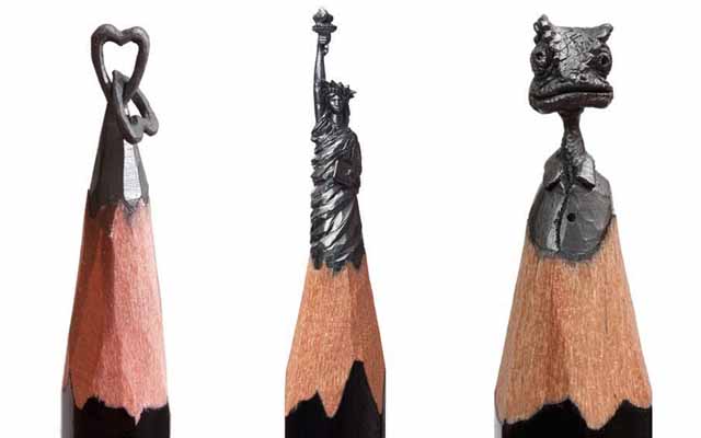 Artist Turns Tips Of Pencils Into Miniature Canvases