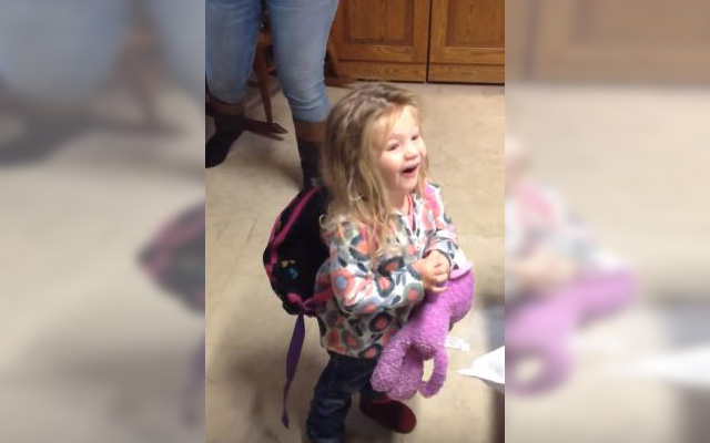 Little Girl Can’t Contain Her Joy Meeting Her Baby Brother For The First Time