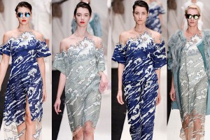 Splash Of Fashion:  Ukiyo-E Woodblock Print Designs As Inspired Dresses
