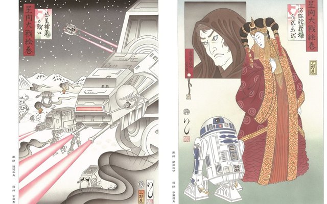Star Wars Painting Uses Edo Period Traditional Technique