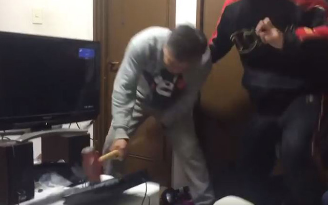 Angry Japanese Father Sick Of His Son’s BS, Crushes PS4 With Sledgehammer