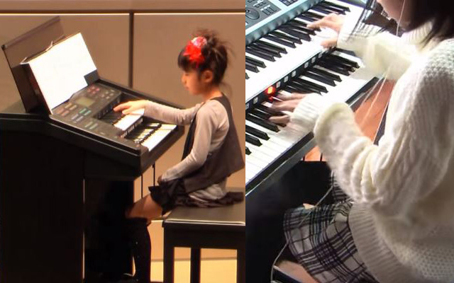 Young Japanese Girl Plays Brilliant Renditions Of Star Wars And Jurassic Park On Electric Organ