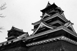 When A Snow Falls On A Black Japanese Castle…