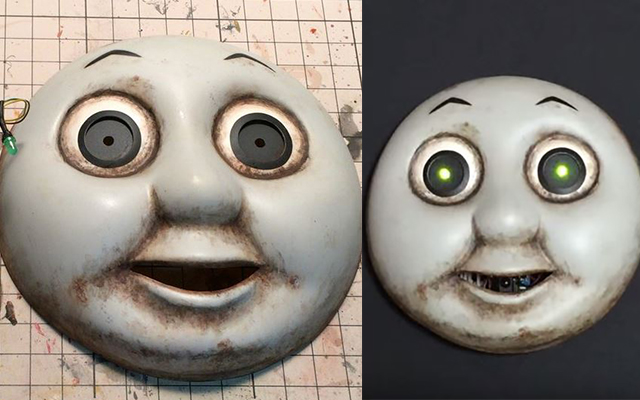 Creepy Thomas The Tank Engine Face Moves On Its Own, Will Crawl Right Into Your Nightmares