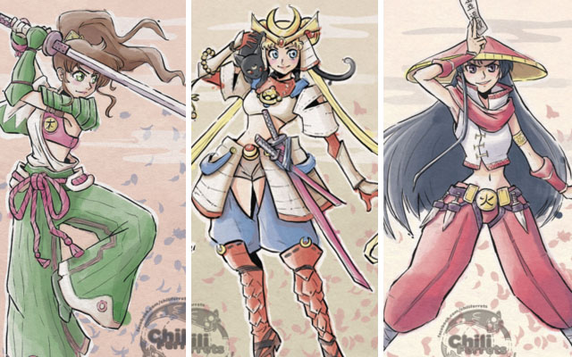 See Your Favorite Sailor Moon Characters As Samurais, Ninjas, And Demon Hunters!