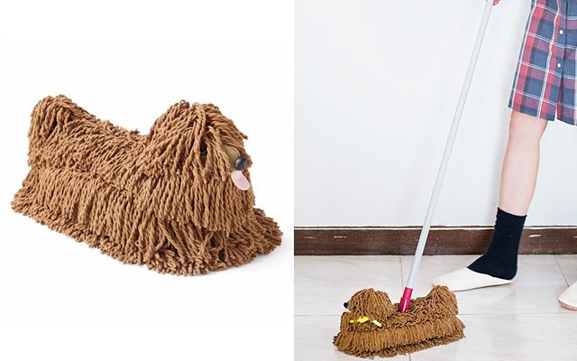 Take The Cute Dog Mop For A Walk!