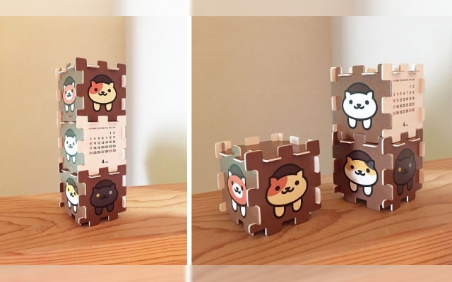 Keep Track Of Your Schedule With The Neko Atsume Stackable Calendar