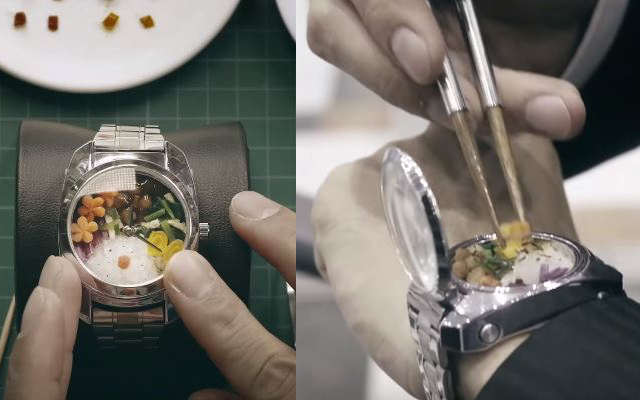 Bento Watch:  A Lunch-Box In A Watch That Shoots Out Chopsticks–We Can Only Dream