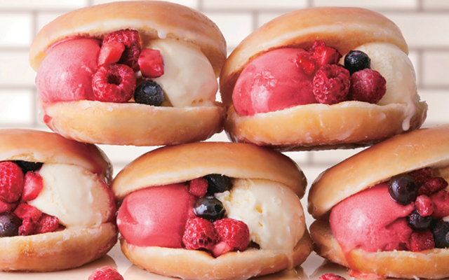 Krispy Kreme Japan Is Coming Out With Ice Cream Doughnut Sandwiches
