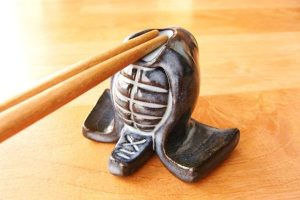 Mini Size Kendo Helmet Has A Perfect Spot For Chopstick To Rest On