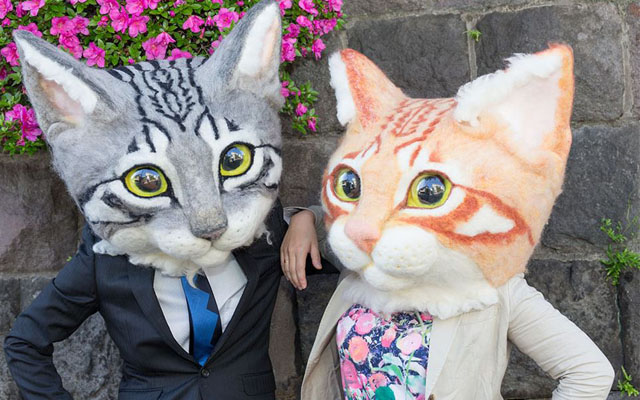Gigantic Wearable Felt Cat Heads Now On Sale To Terrify Everyone With