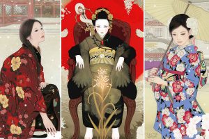 Beautiful Women In Kimono Grace The Breathtaking Artwork Of Miki Katoh