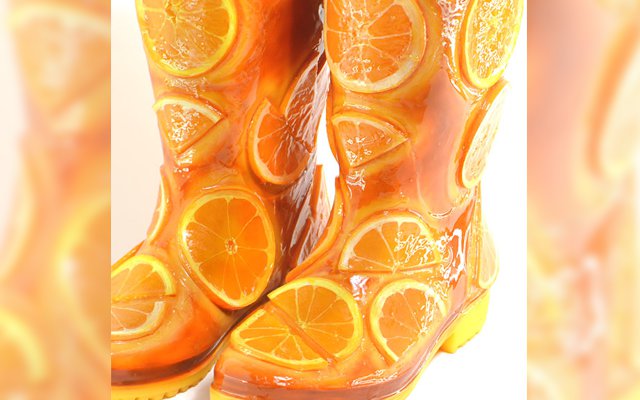 Rain Boots With Orange Slices Will Make Your Day Sunnier