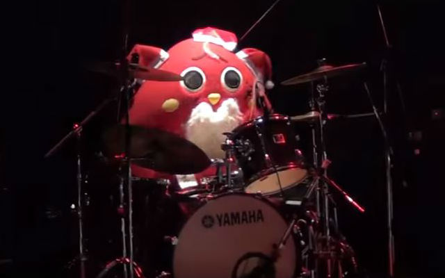 Japanese Cat-Apple Mascot Nyango Star Is Actually A Killer Drummer, Rocks Out To X-Japan