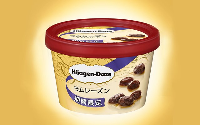 Haagen-Dazs Ice Cream Serves Mature Flavor Of Raisins Soaked In Rum