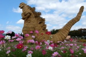 10-Meter Straw Godzilla Makes Special Appearance At Annual Harvest Festival