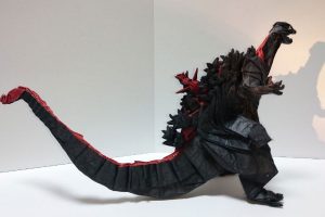 Epic Origami Model Of Godzilla Was Made With Just One Piece Of Paper