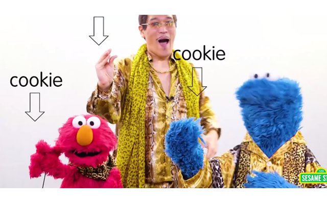 Elmo And Cookie Monster Learn Sesame Street Version OF PPAP From PikoTaro
