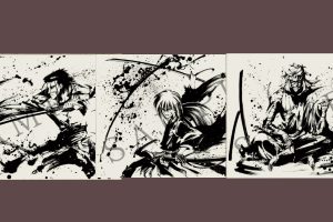 Japanese Sumi-e Artist Brings Rurouni Kenshin Characters To Life With Brilliant Ink Paintings