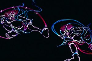 Cars Utilize Light Trajectory To Recreate Modernized Version Of Traditional Japanese Painting