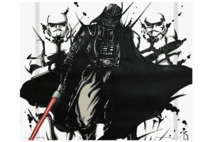 Star Wars Japanese Ink Warrior Paintings Give Darth Vader And Stormtroopers Samurai Portraits