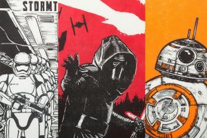 Japanese Art Meets Kylo Ren, BB-8, And Stormtroopers In Traditional Woodblock Prints
