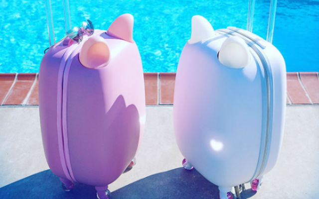 World’s Cutest Suitcases Have Cat Ears That Wiggle When You Pet Them