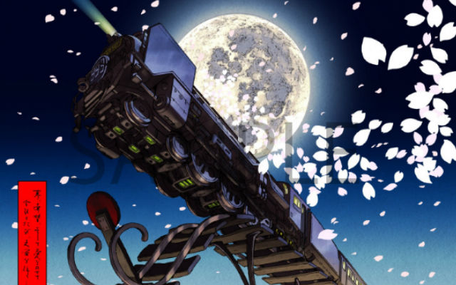 Classic Manga “Space Battleship Yamato” And “Galaxy Express 999” Are Making A Comeback As Original Ukiyo-e Paintings