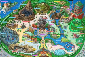 Hypothetical Studio Ghibli Theme Park Art Shows One Charming Attraction After Another