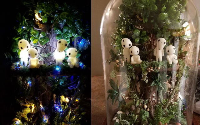 This Mom Made Her Daughter A Princess Mononoke Terrarium For Her Birthday And It’s Awesome