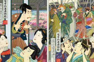 Japanese Railway Uses Ukiyo-e Style Posters To Teach Train Etiquette