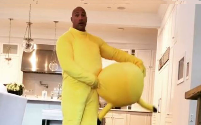 The Rock Dresses Up As Pikachu To Chase His Daughter Around On Easter