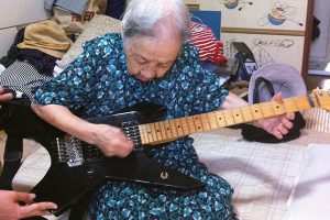 Awesome Grandma Dances Into Grandson’s Room And Rocks Out On His Electric Guitar