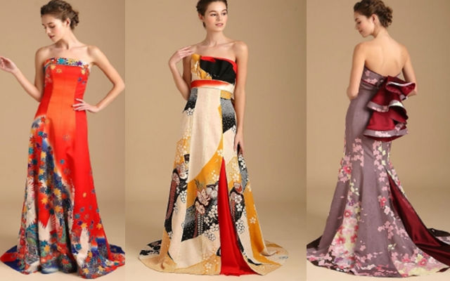 Japanese Wedding Company Is Renting Out Stunning Dresses Made From Vintage Kimonos For Brides-To-Be