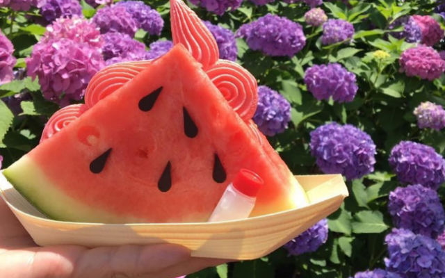Fresh Watermelon Filled With Soft Serve Ice Cream Is Tokyo’s Newest Summer Treat