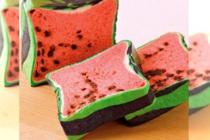 Have Breakfast With A Fruity Twist With Bread Loaves That Look Like Watermelons