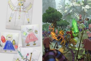 [Part 5] Professional Anime Artist Turns His Sons’ Sketches Into Amazing Anime Characters