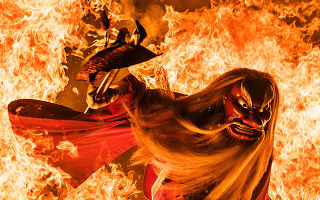 Absolutely Stunning Photos Of Hokkaido’s Fire Walking Festival Bring Japanese Folklore To Life