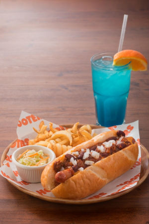 Hot Dog Gourmet Style @ Hooters on Eaten