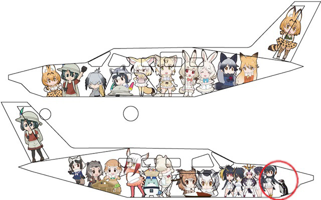 Grape-kun To Be Memorialized in Special “Kemono Friends” Airplane