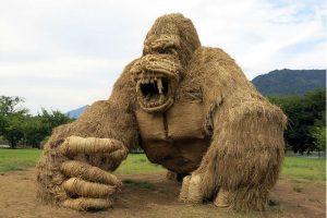 Epic Giant Straw Animals Emerge From Japanese Rice Harvest In Style