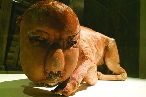 Exhibition Displays A Real Taxidermy Specimen of A Japanese Demon