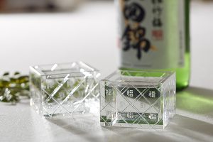 Sample Sakes And Laser-Etch Your Own Stylized Kanji Monogram On A Crystal Sake Cup