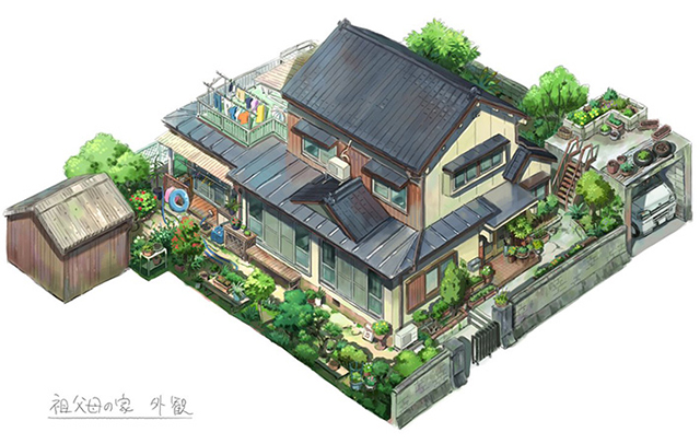 Backyard by giaonp, luxury house anime HD wallpaper | Pxfuel-demhanvico.com.vn