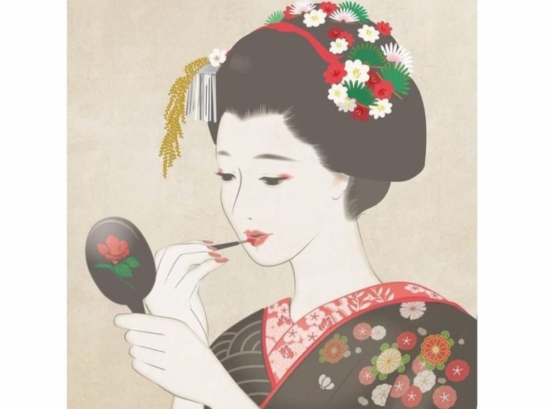 Maiko artshop: Japanese artist Kawakami Tetsuya draws Illustrations of Maiko